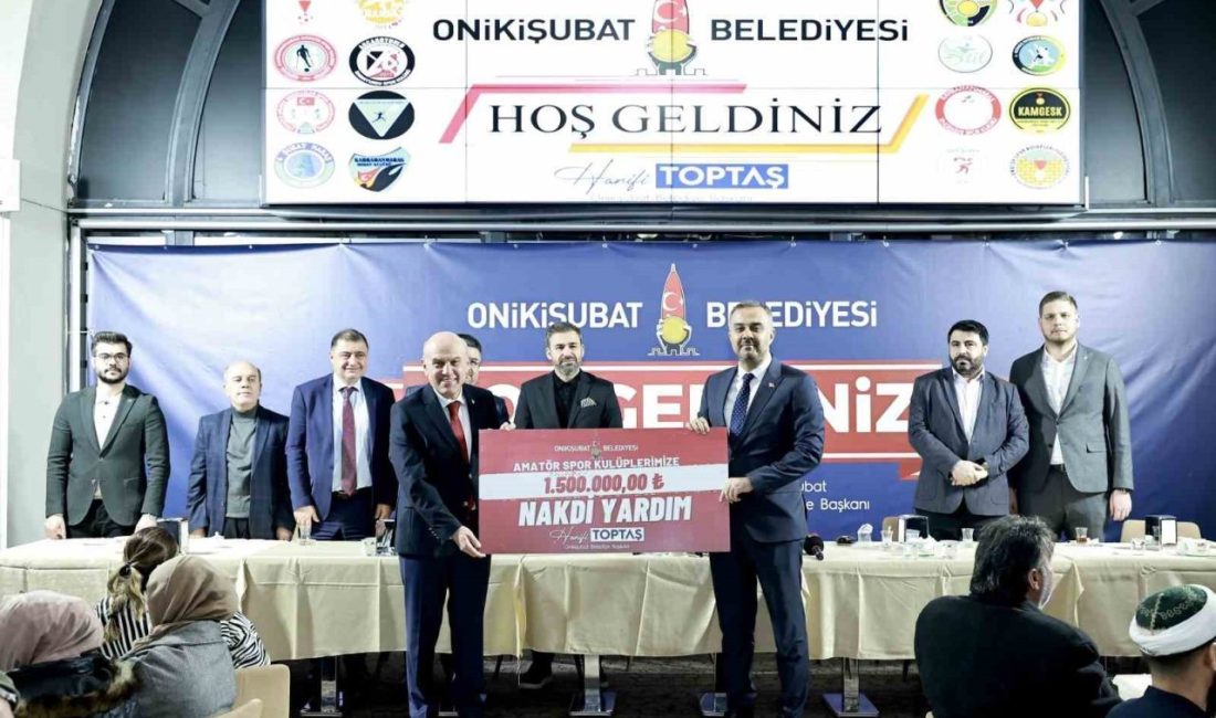 Başkan Toptaş’tan 48 spor kulübüne 1,5 milyon liralık dev destek Onikişubat Belediyesi, spor yatırımları kapsamında amatör spor kulüplerine 1,5 milyon