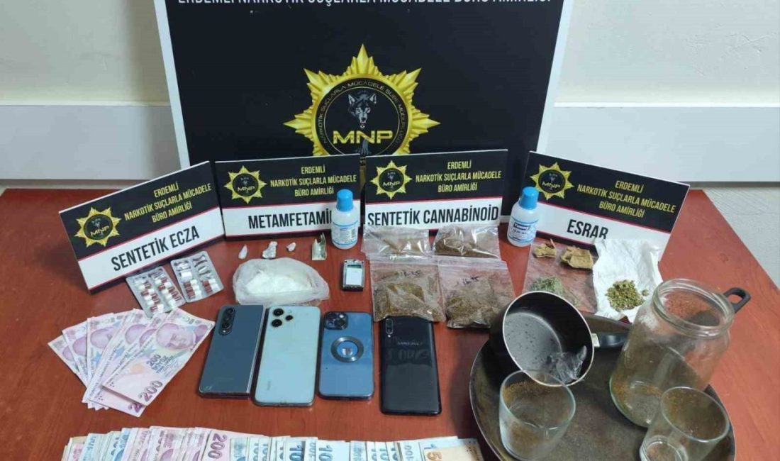 Mersin Erdemli’de uyuşturucu taciri 3 şüpheli tutuklandı Mersin polisinin yaptığı çalışmada Erdemli ilçesinde uyuşturucu madde ticareti yapan