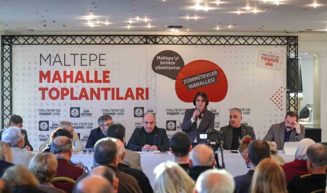 Maltepe Belediye Başkanı Mimar Esin Köymen, mahalle toplantılarının 17’nci durağı