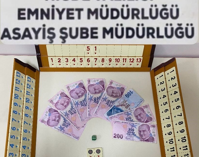 Niğde İl Emniyet Müdürlüğü Asayiş Şube Müdürlüğü ekipleri, kumar oynanması