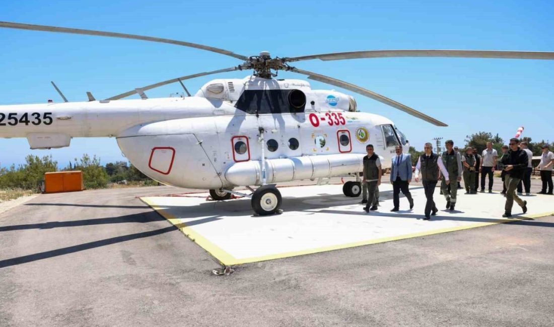 Mersin’de orman yangınlarına karşı 5 helikopter ile 407 araçlı ekip teyakkuzda 835 bin 534 hektarlık ormanlık alana sahip birinci derece hassas