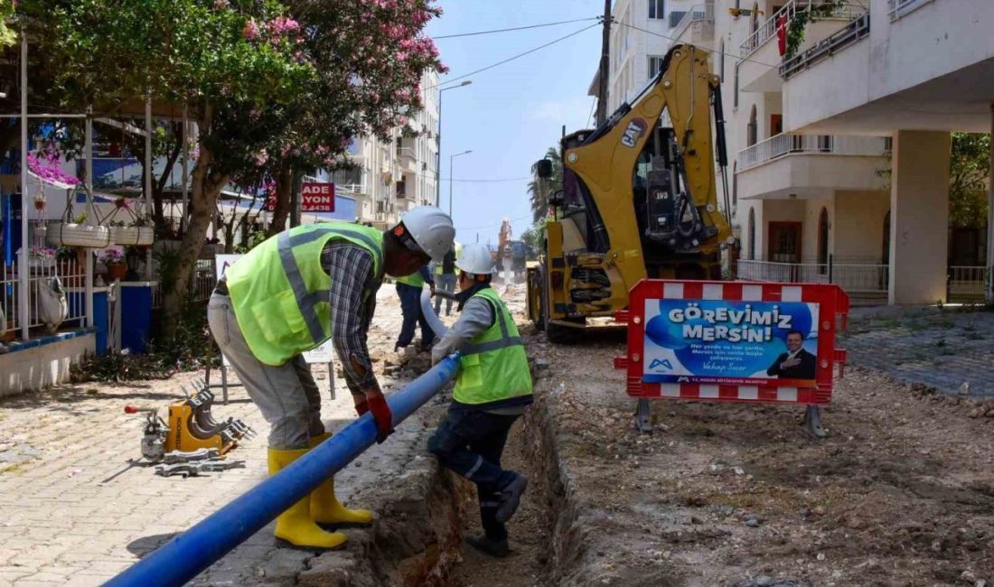 MESKİ, Yapraklıkoy mevkiinde içme suyu hattını yeniledi Mersin Büyükşehir Belediyesine bağlık Mersin Su ve Kanalizasyon İdaresi (MESKİ),
