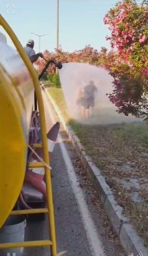 Antalya’nın Manavgat ilçesinde hava sıcaklığının 40 derecenin üzerine çıktığı günlerde,