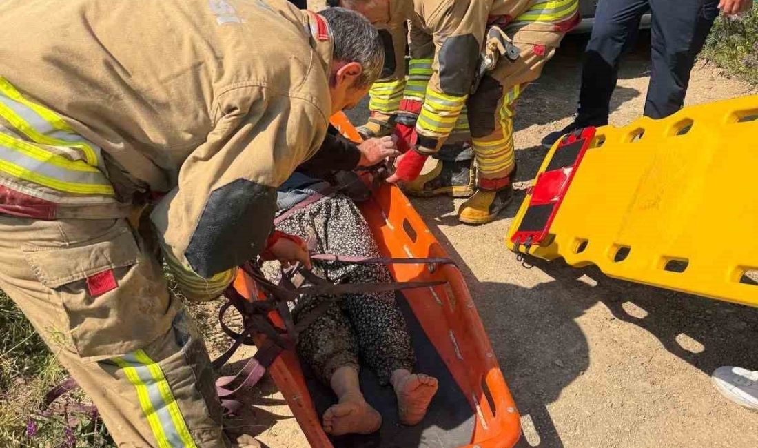 Hatay’ın Antakya ilçesinde traktörün altında kalarak sıkışan kadın, kurtarılarak hastaneye