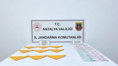 Antalya’da jandarma ekipleri tarafından yapılan uyuşturucu operasyonunda yaklaşık 25 bin
