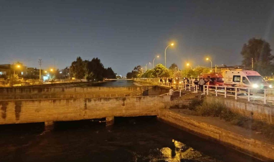 Adana’da arkadaşıyla sulama kanalı kenarında otururken dengesini kaybederek suya düştükten