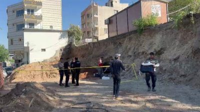 Hatay’da belediye ekipleri tarafından yürütülen kazı çalışması sırasında Roma dönemine