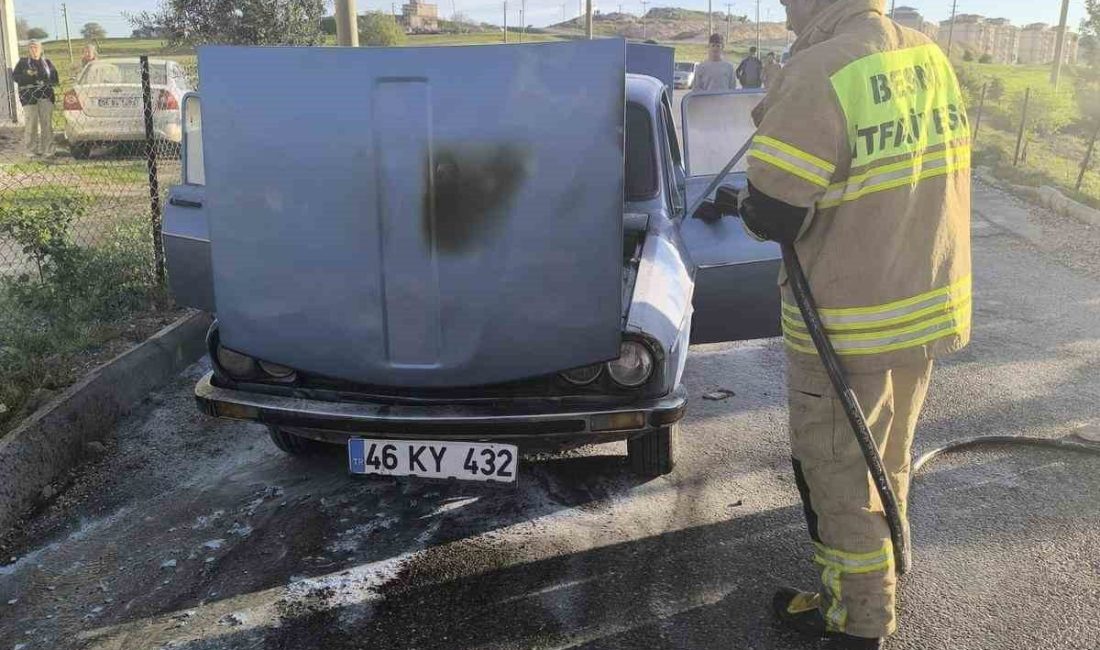 Adıyaman’ın Besni ilçesinde bir otomobilde yangın çıktı. Edinilen bilgilere göre,