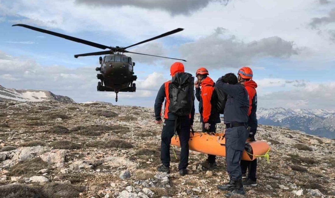 Osmaniye’nin Kadirli ilçesinde dağlık alanda çiriş bitkisi topladığı sırada rahatsızlanan