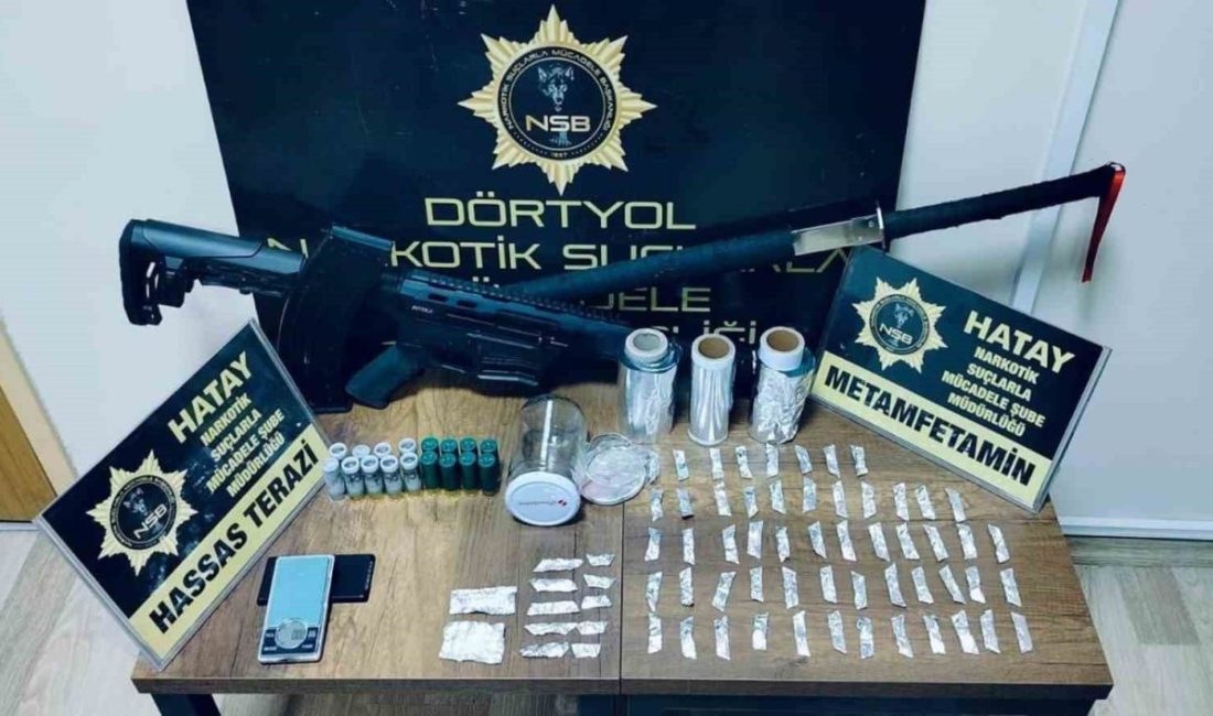 Hatay’ın Dörtyol ilçesinde gerçekleştirilen uyuşturucu satıcılarına yönelik gerçekleştirilen operasyonda gözaltına