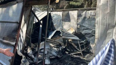 Hatay’da şantiyede çalıştığı esnada kaldığı konteynerin alevlere teslim olmasıyla yanarak