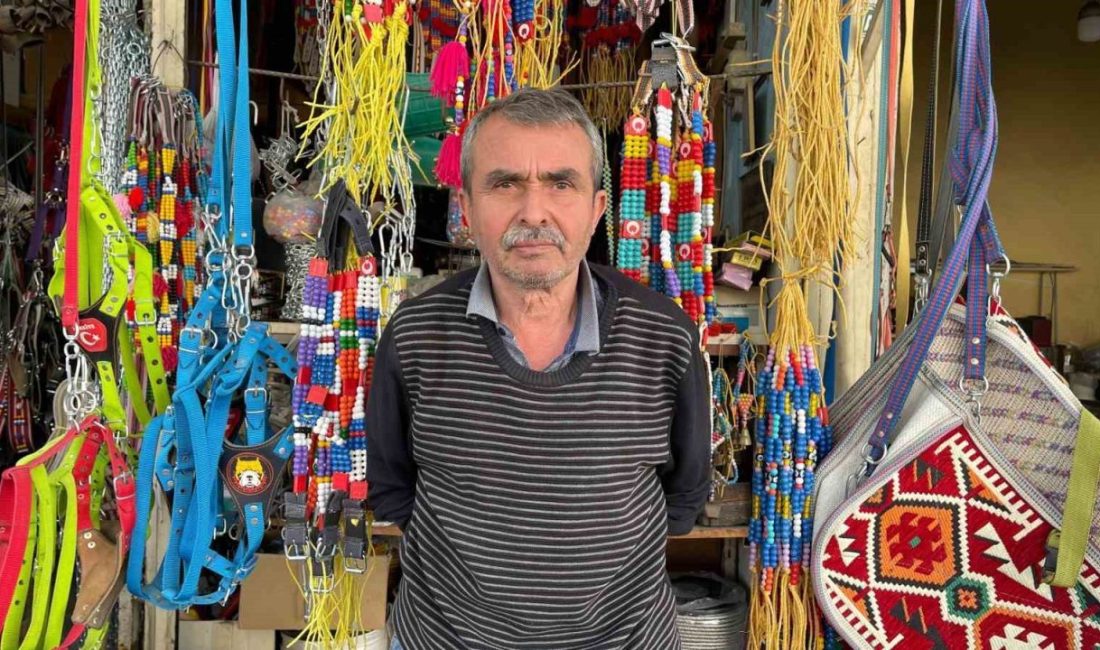 Osmaniye’de 48 yıldır saraçlık yapan Kadir Koçabaş, unutulmaya yüz tutan