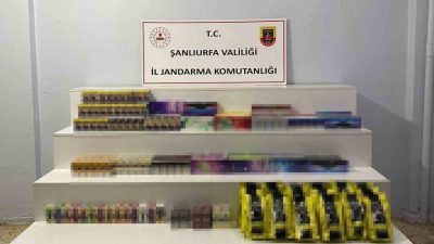 Şanlıurfa’da jandarma ekiplerin yol kontrolünde 8 bin 958 paket gümrük