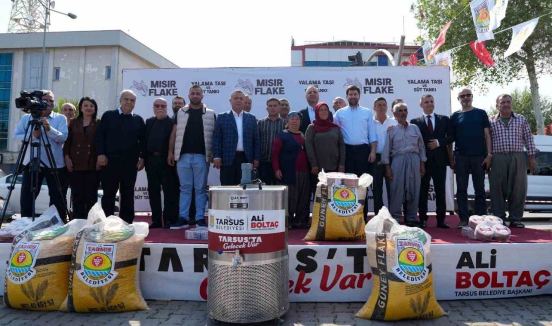 Tarsus Belediyesi, üreticilere yönelik desteklerini artırarak yaklaşık 200 üreticiye 80