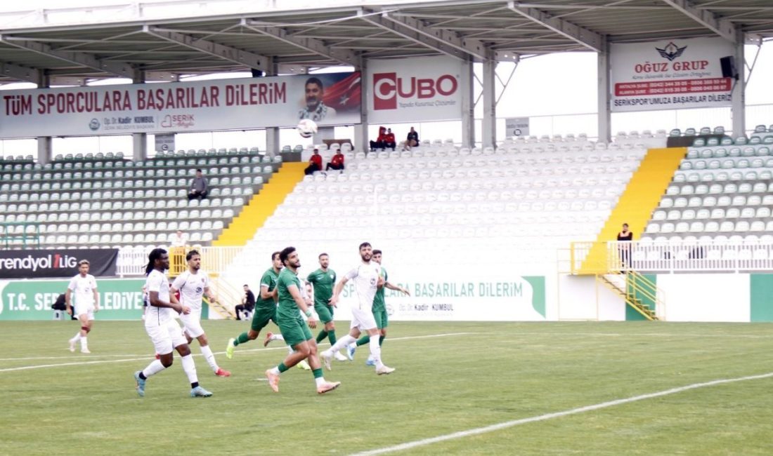 Trendyol 1. Lig’in 37. haftasında Serikspor sahasında Hatayspor’u 4-2 mağlup