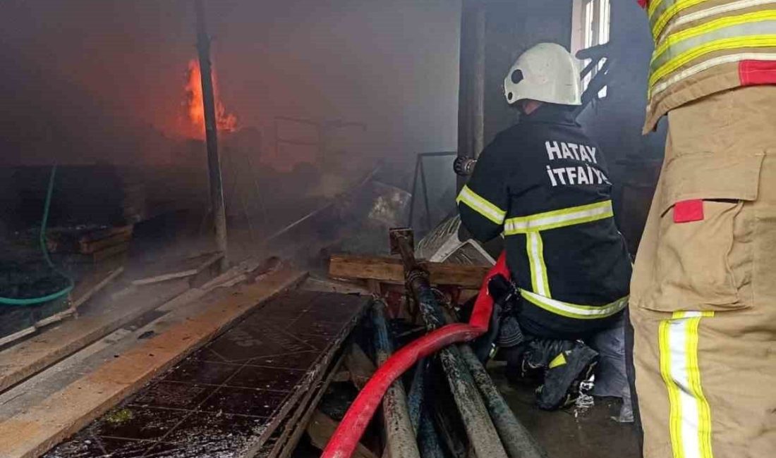Hatay’ın Yayladağı ilçesinde müstakil ev alevlere teslim olarak yandı. Yangın,
