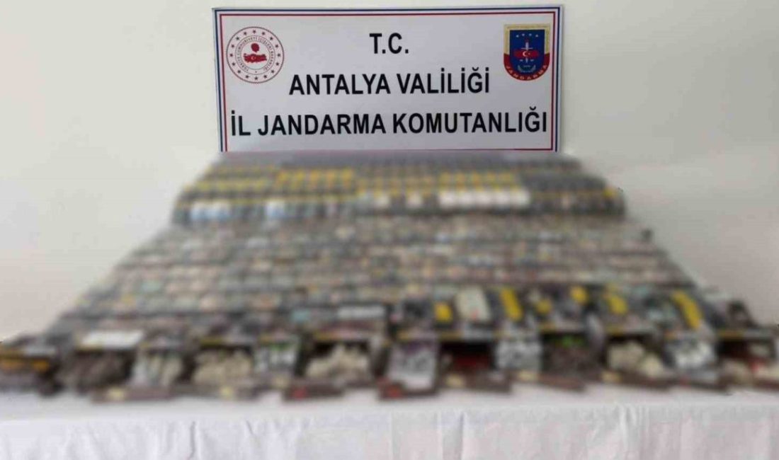 Antalya İl Jandarma Komutanlığınca Manavgat ilçesinde düzenlenen operasyonda 5 bin