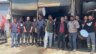 Osmaniye’nin Düziçi ilçesinde sanayi esnafı, 1 Mayıs Emek ve Dayanışma