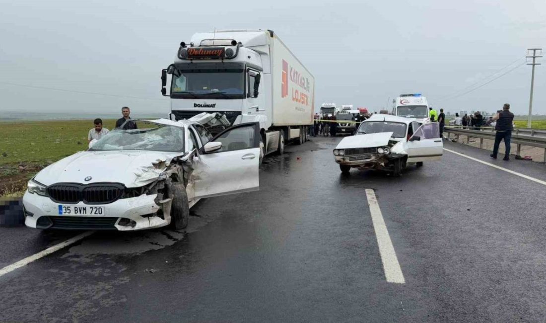 Şanlıurfa’nın Siverek ilçesinde meydana gelen zincirleme trafik kazasında 2 kişi
