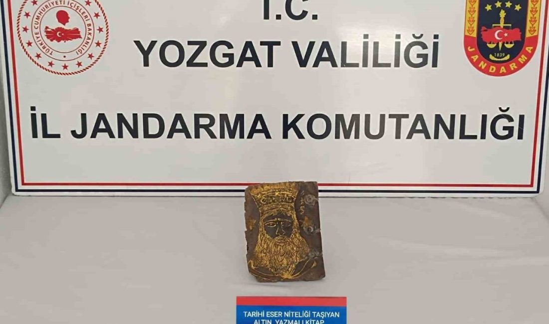 Yozgat’ın Sorgun ilçesinde, altın yazma tarihi kitabı satmaya çalışan 3